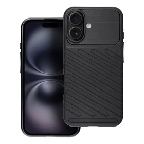 THUNDER dėklas telefonui IPHONE 16 juodas