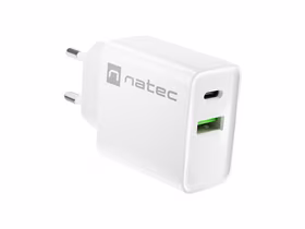 NATEC RIBERA TINKLO ĮKROVIKLIS USB-A+USB-C 20W PD