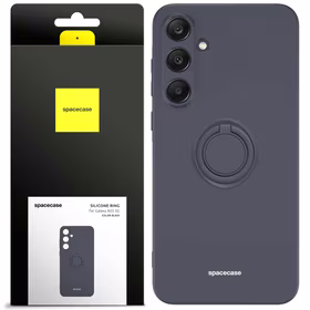 Spacecase Dėklas Silicone Ring Galaxy A55 5G juodas