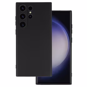 Galinė dėklas telefonui MATT SAMSUNG GALAXY S23 ULTRA juodas