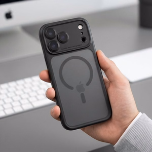 Tech-Protect MagPeak MagSafe CC dėklas, skirtas iPhone 18 Pro Max / 17 Pro Max, matinis juodas
