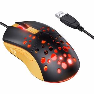 Wired mouse Hoco GM51 Gaming Black/Yellow