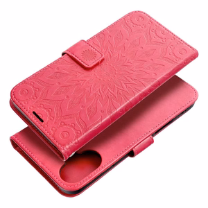 MEZZO knygos dėklas IPHONE 16 Plus mandala magenta