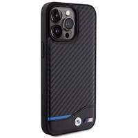 BMW Odinis Carbon dėklas telefonui iPhone 15 Pro Max - juodas
