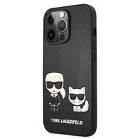 KARL LAGERFELD KLHCP13LPCUSKCBK IPHONE 13 PRO / 13 6.1 "JUODAS / JUODAS DĖKLAS IKONIK KARL & CHUPETTE