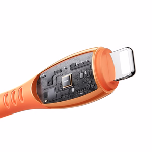 Joyroom S-A59 Vibrant Series 3A USB-A - Lightning laidas 1.2m - oranžinis