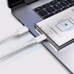 SBS TECABLETISSUETCCG USB-C - USB-C 1,5 m 60W pintas kabelis - pilkas
