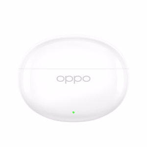 OPPO tikrai belaidės ausinės Enco Air5 Bluetooth, įstatomos į ausis, mikrofonas, blizgi balta, triukšmo slopinimas, belaidės