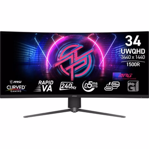 MSI MPG 346CQRF X24 monitorius 86,4 cm (34") 3440 x 1440 pikselių UltraWide Quad HD juodas