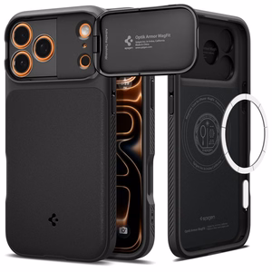 Spigen Optik Armor Magnetinis dėklas telefonui iPhone 17 Pro - juodas