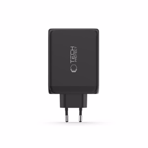 "Tech-Protect NC200W-GaN" 4 prievadų 200 W sieninis įkroviklis - juodas