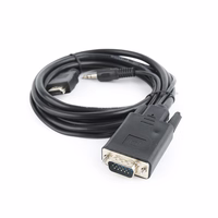 Gembird A-HDMI-VGA-03-6 vaizdo kabelio adapteris 1,8 m HDMI A tipo (standartinis) VGA (D-Sub) + 3.5mm Juoda
