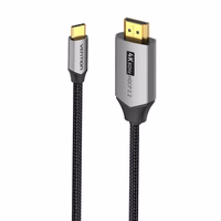 Vention USB-C į HDMI kabelis 4K@60Hz apipintas 2 m PILKAS