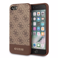 Guess 4G Stripe Collection dėklas telefonui iPhone 7 / 8 / SE 2020 / SE 2022 - Rudas