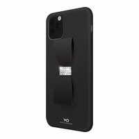 HAMA WHITE DIAMONDS Kaspinėlio dėklas IPHONE 11 PRO juodas Swarovski kristalai 18K