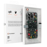 TEL PROTECT Kalėdinis dėklas telefonui Iphone 13 Pro Dizainas 3 Skaidrus
