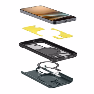 Spigen Tough Armor Mag MagSafe dėklas skirtas Samsung Galaxy S26+ - žalias