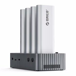 "Orico IT48N-C" 4 diskų prijungimo stotelė su M.2 NVME klonavimo funkcija - pilka