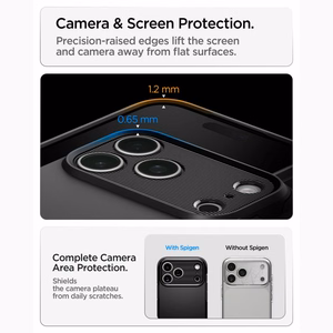Spigen Tough Armor MagSafe dėklas, skirtas iPhone 18 Pro / 17 Pro – spalva: juoda