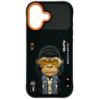 Nimmy Cool&Cute 2.0 Gorilla dėklas iPhone 17 - juodas