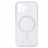 TEL PROTECT Magnetinis silikoninis dėklas Iphone 12 Pro skaidrus