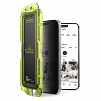 Ringke Easy Slide 2 dalių privatumo stiklo rinkinys iPhone 17 - juodas