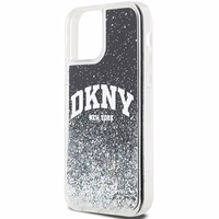 DKNY Liquid Glitter Big Logo dėklas iPhone 12 Pro/12 - juodas