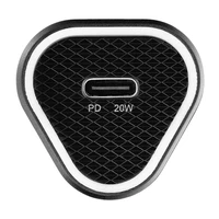 BLUE STAR automobilinis įkroviklis 3A 20W Type C + kabelis Type C į Type C PD QC3.0 AFC juodas