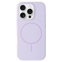 Magnetinis plonas silikoninis dėklas telefonui Iphone 16 Pro violetinis