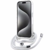 Karl Lagerfeld Crossbody IML Karl Head Magnetinis dėklas telefonui iPhone 15 Pro Max - permatomas