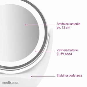 Medisana CM 835 2in1 kosmetinis veidrodis su LED apšvietimu