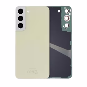 Galinis dangtelis suderinamas su Samsung S901 S22 / kreminis / (su kameros lęšiu) OEM