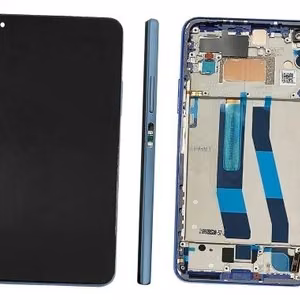 LCD screen Xiaomi 11 Lite 5G NE with touch screen with frame Blue original (service pack)