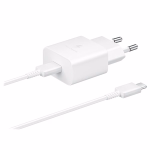 Įkroviklis Samsung EP-T1510XWEGEU 15W su Type-C 1 m laidu, baltas