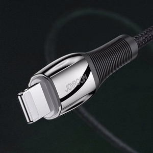 USB laidas Joryoom S-1224K2 juodas Type-C / Lightning 120cm (iki 20W)