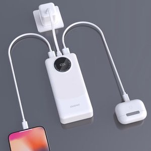 Dudao K12Pro 22.5W PD 20000mAh USB-A, USB-C balta išorinė baterija