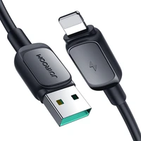 Joyroom Multi-Color Series A14 Lightning / USB-A 2.4A 1.2 m kabelis - juodas
