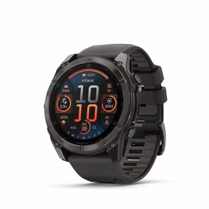 Išmanusis laikrodis Garmin Fenix 8 Sapphire juodas/pilkas