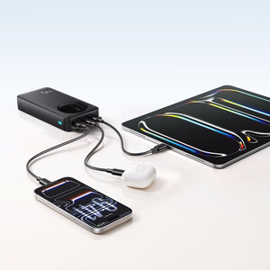 Joyroom JR-PBF14 Pro išorinė baterija 22.5W 20000mAh su skaitmeniniu ekranu 2x USB-A 1x USB-C - juoda