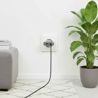 FORCELL F-ENERGY GaN III B245201(2C) itin plonas kelioninis įkroviklis 2 x Type C + USB A PD QC4.0 3A 45W juodas