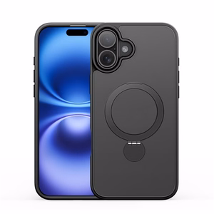 Telefono dėklas Dux Ducis Yind 360 Ring Stand Apple iPhone 16 Pro juodas