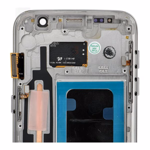 FixCell ekranas LCD SAMSUNG S7 su rėmeliu auksinis (refurb)