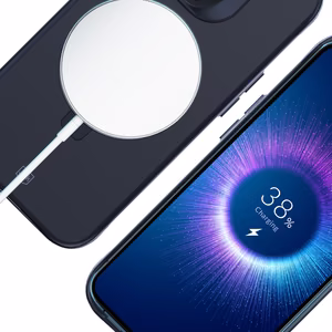 3mk Smoke Чехол Mag&Stand для Apple iPhone 15 Pro Max - чёрный