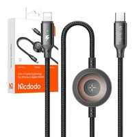 Mcdodo CA-5680 2 viename USB-C į Lightning kabelis + Apple Watch įkroviklis, 36W, 1.5m