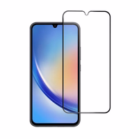 Apsauginis stiklas Blue Star - SAMSUNG A34 5G Full Face (pilnas klijavimas su rėmeliu, mažo dydžio) juodas