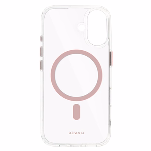 Liavec Blizgus Magnetinis Skaidrus dėklas telefonui Iphone 16 rožinė