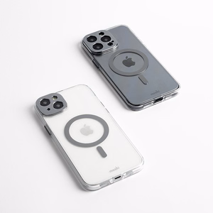 Moshi iGlaze MagSafe dėklas, skirtas iPhone 15 Pro Max, „Meteorite Gray“ spalvos