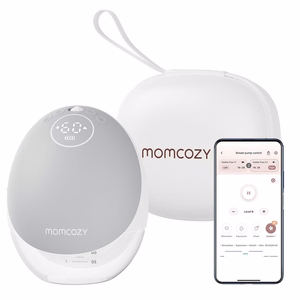 Momcozy M9 Breast pump with app control – Single set Gray