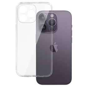 Nugarėlės dėklas 2 mm Perfect Iphone 14 Pro Max skaidrus