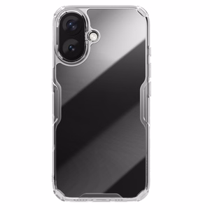 Nillkin Nature Pro dėklas telefonui iPhone 16 - permatomas ir baltas
